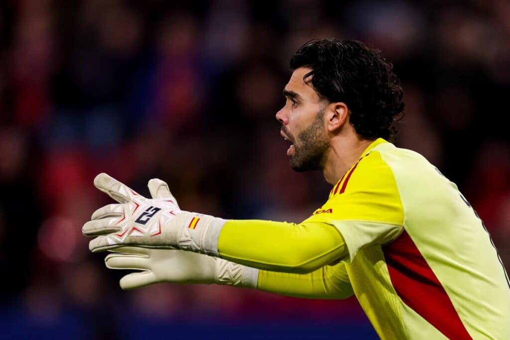 Arsenal goalkeeper David Raya