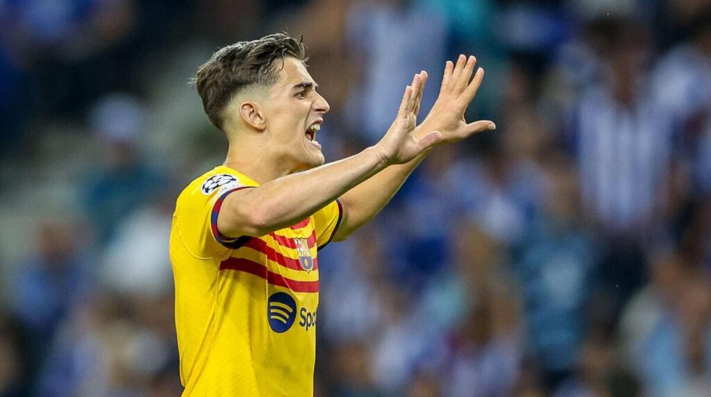 Barcelona midfielder Gavi