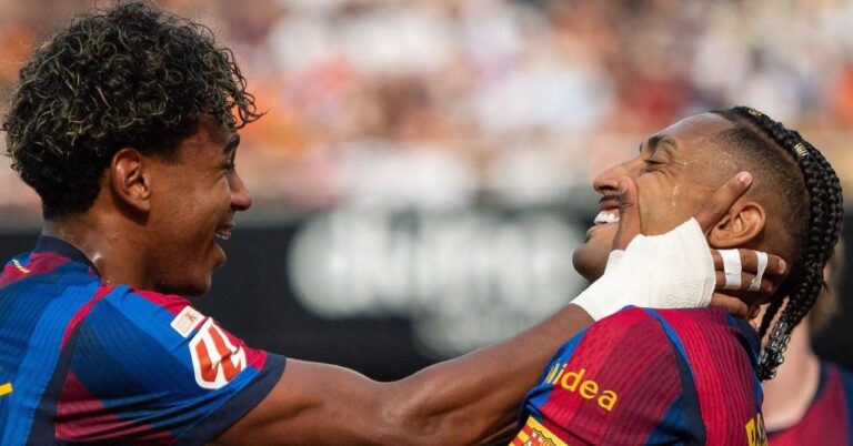 Sevilha 1-3 Barcelona: Raphinha faz seu segundo hat-trick em sequência; campeões da La Liga começam com vitória